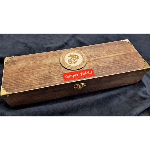 11 x 17 Marine Corps Rolled Scroll Storage Box